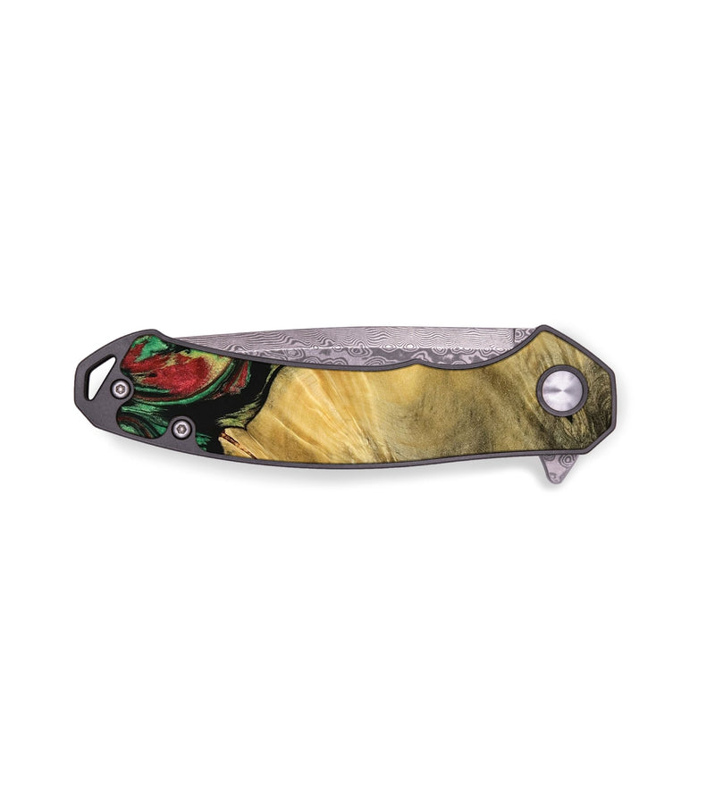 EDC Wood Pocket Knife - Ilyse (Green, 735298)