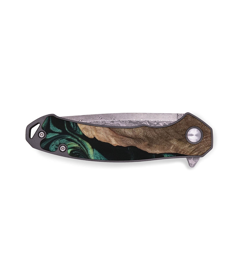 EDC Wood Pocket Knife - Alcide (Green, 735342)