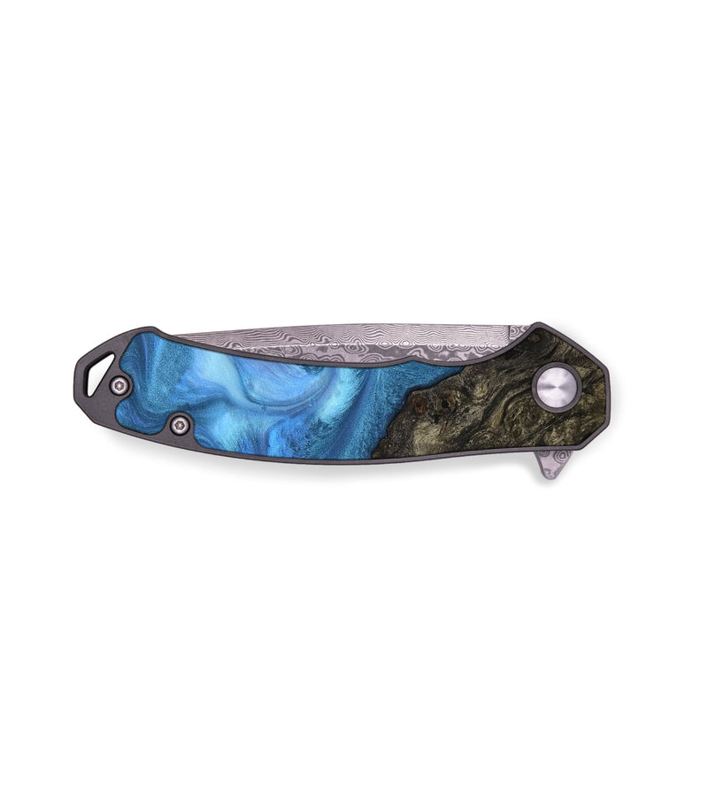 EDC Wood Pocket Knife - Mena (Blue, 735447)