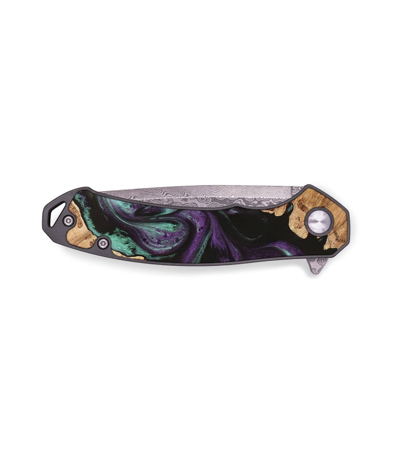 EDC Wood Pocket Knife - Cesare (Purple, 735541)