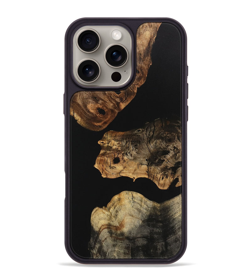 iPhone 16 Pro Max Wood Phone Case - Fastowl (Pure Black, 735606)