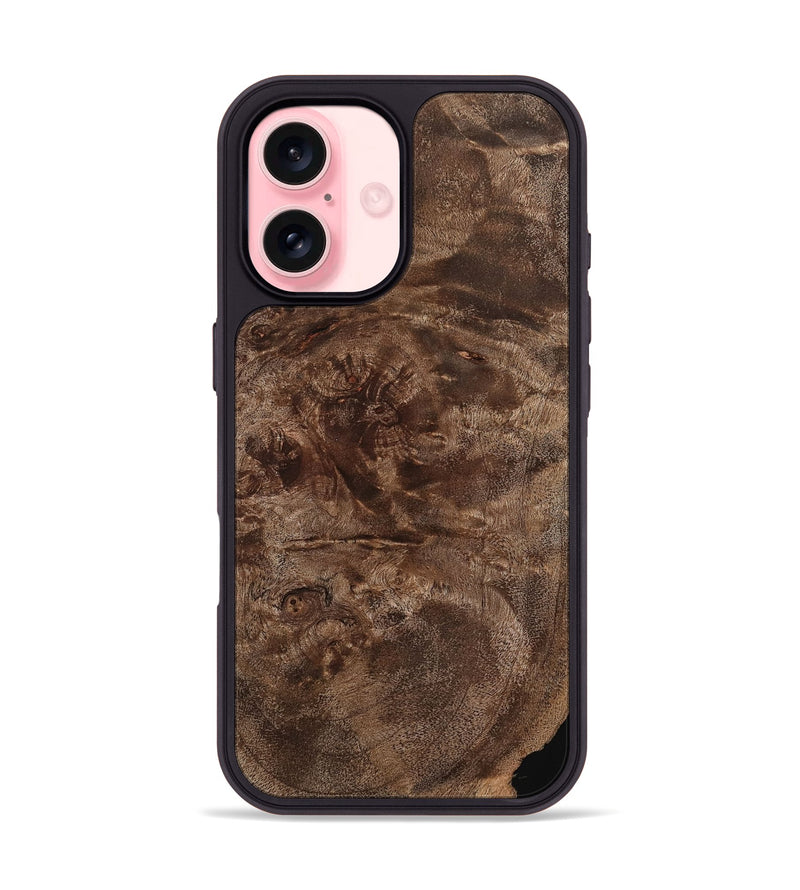 iPhone 16 Wood Phone Case - Paqs (Wood Burl, 735651)