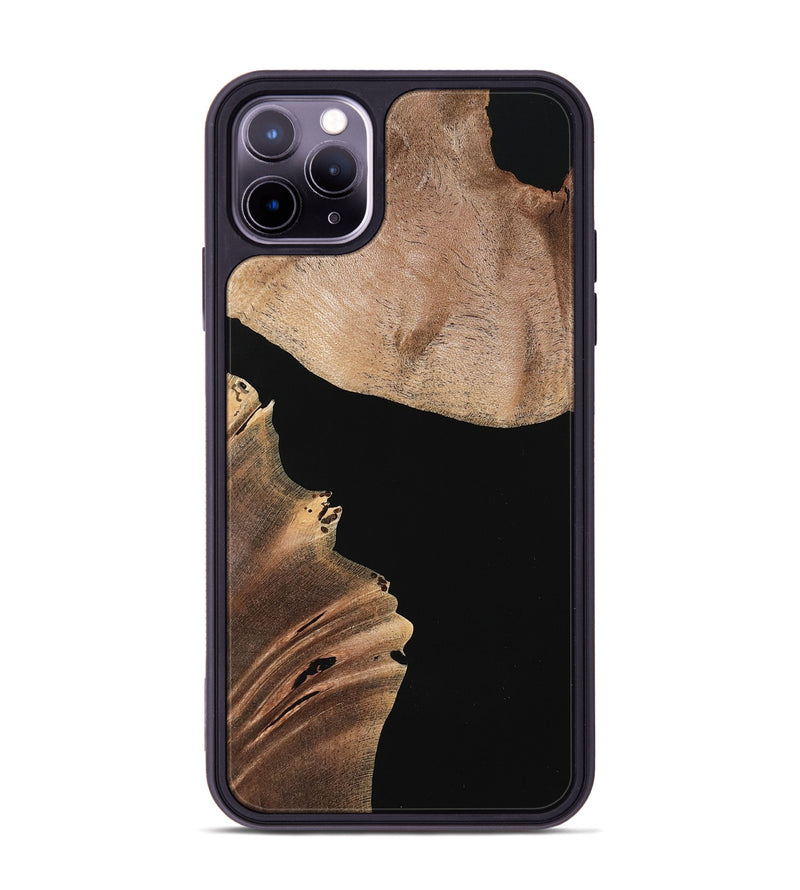 iPhone 11 Pro Max Wood Phone Case - Gayla (Pure Black, 735653)