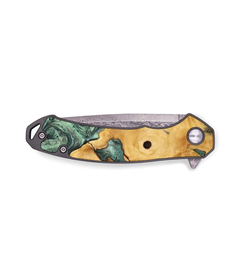 EDC Wood Pocket Knife - Huong (Green, 735659)