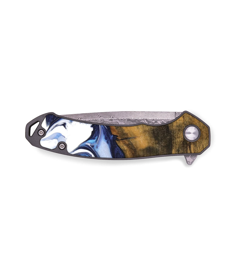 EDC Wood Pocket Knife - Zsazsa (Blue, 735876)