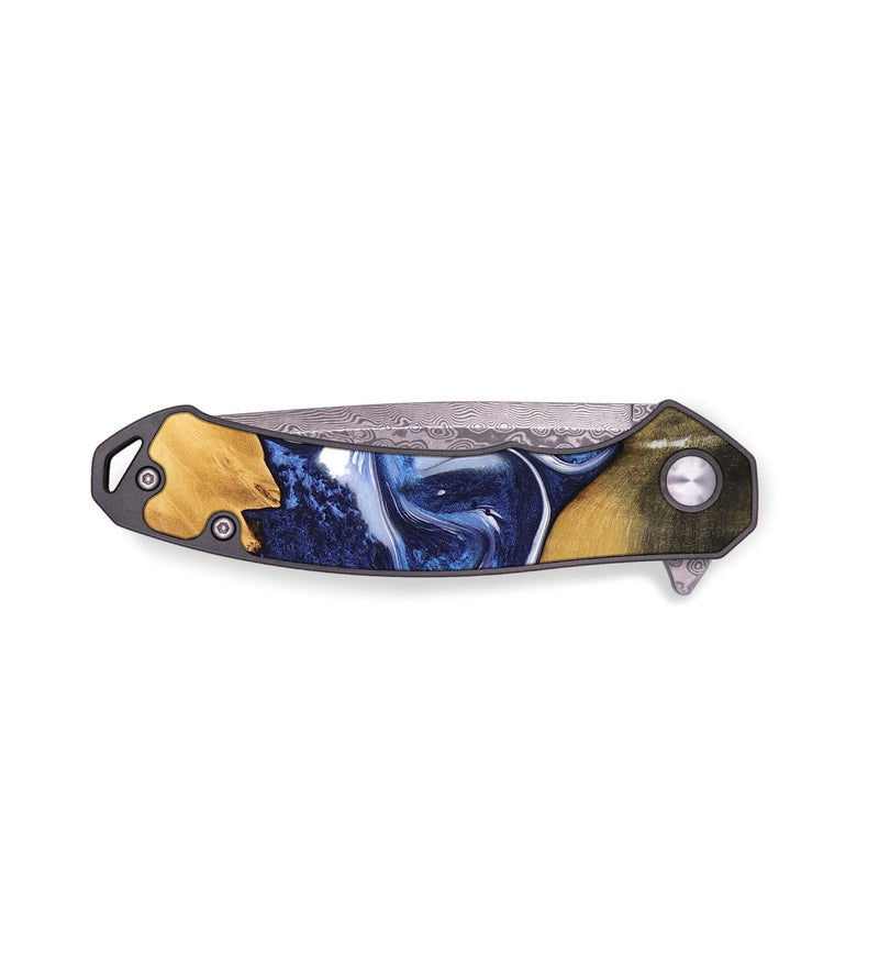 EDC Wood Pocket Knife - Asan (Blue, 735884)