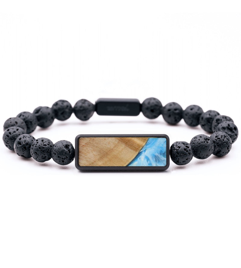 Lava Bead Wood Bracelet - Jeremy (Coastal, 736022)