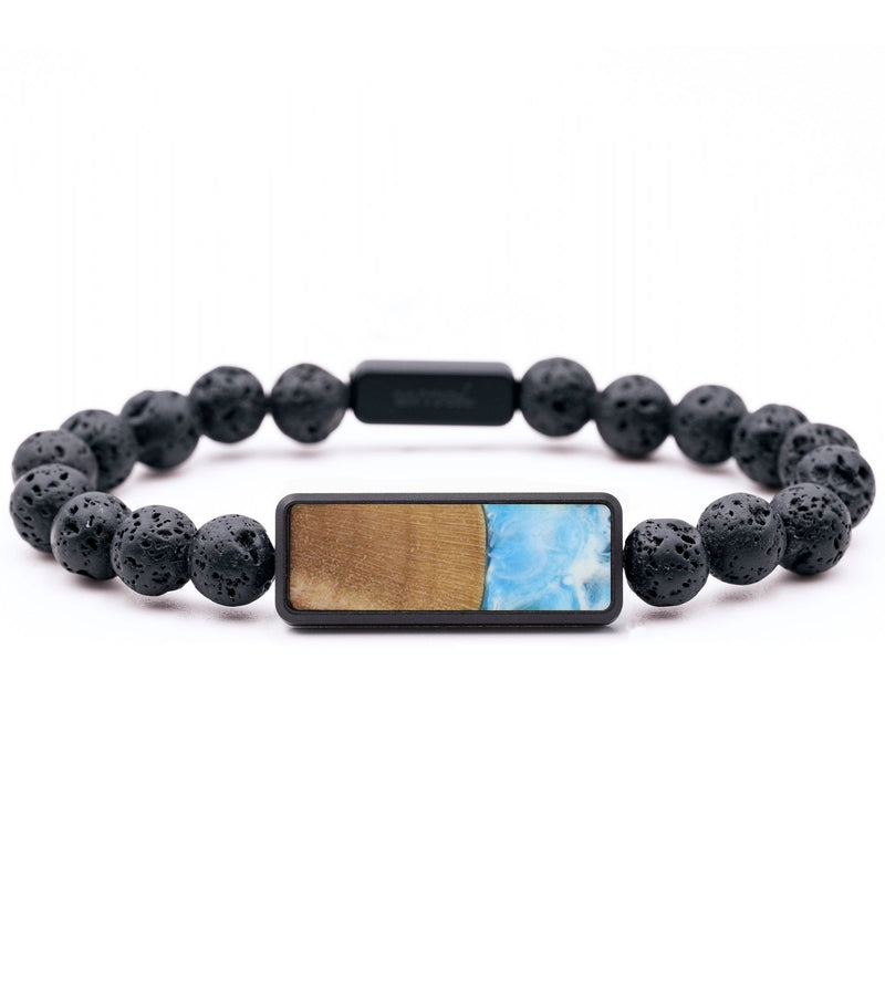 Lava Bead Wood Bracelet - Kamryn (Coastal, 736023)