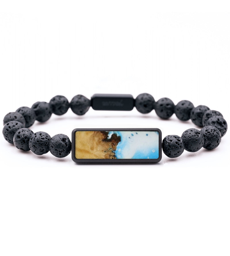 Lava Bead Wood Bracelet - Giselle (Coastal, 736024)