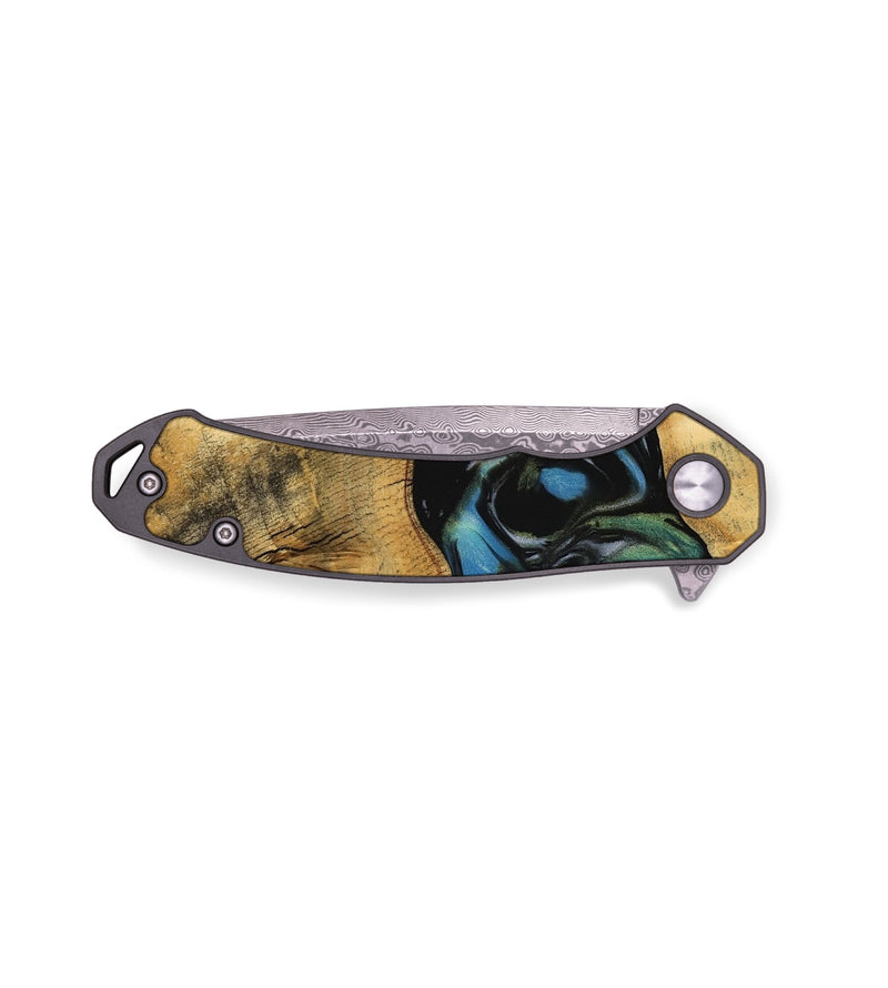 EDC Wood Pocket Knife - Susanna (Green, 736189)