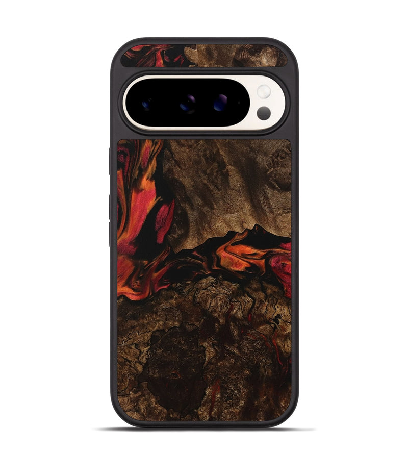 Pixel 9 Wood Phone Case - Ivana (Red, 736198)