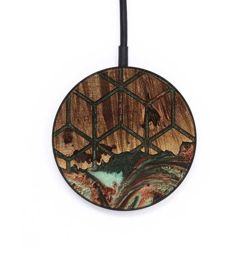 Circle Wood Wireless Charger - Lacee (Pattern, 736232)