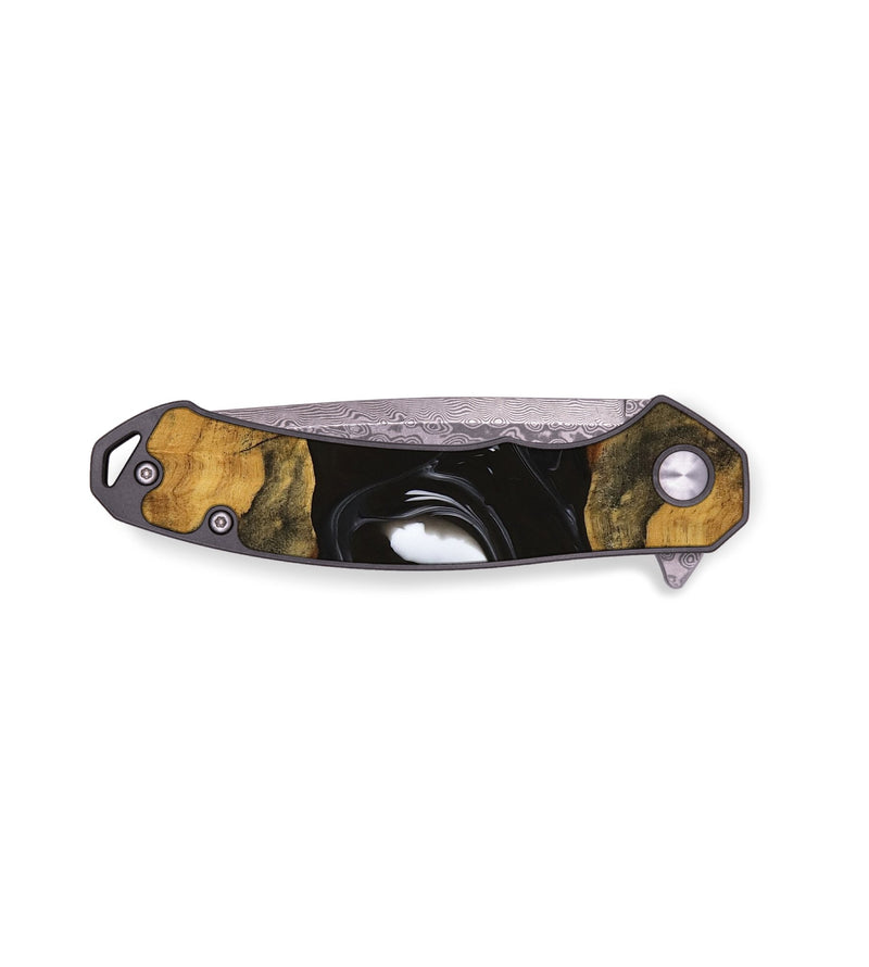 EDC Wood Pocket Knife - Donie (Black & White, 736235)