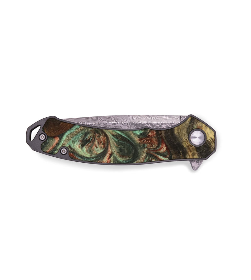 EDC Wood Pocket Knife - Kael (Green, 736252)