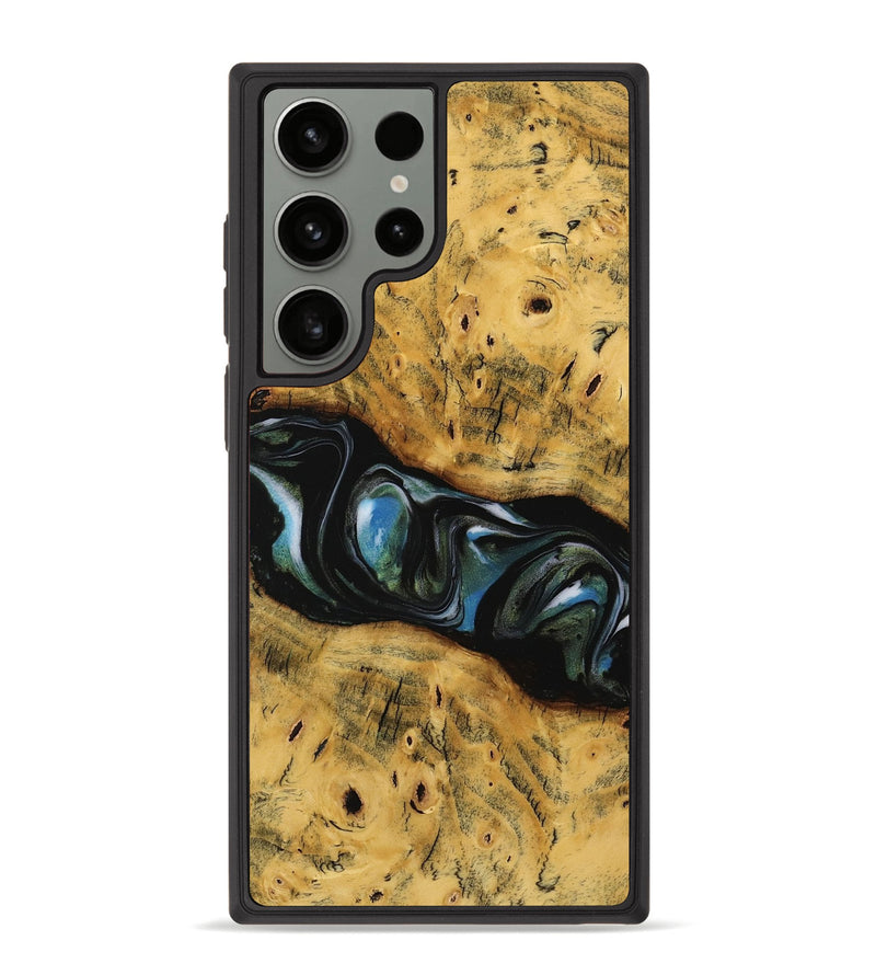 Galaxy S23 Ultra Wood Phone Case - Iris (Green, 736273)