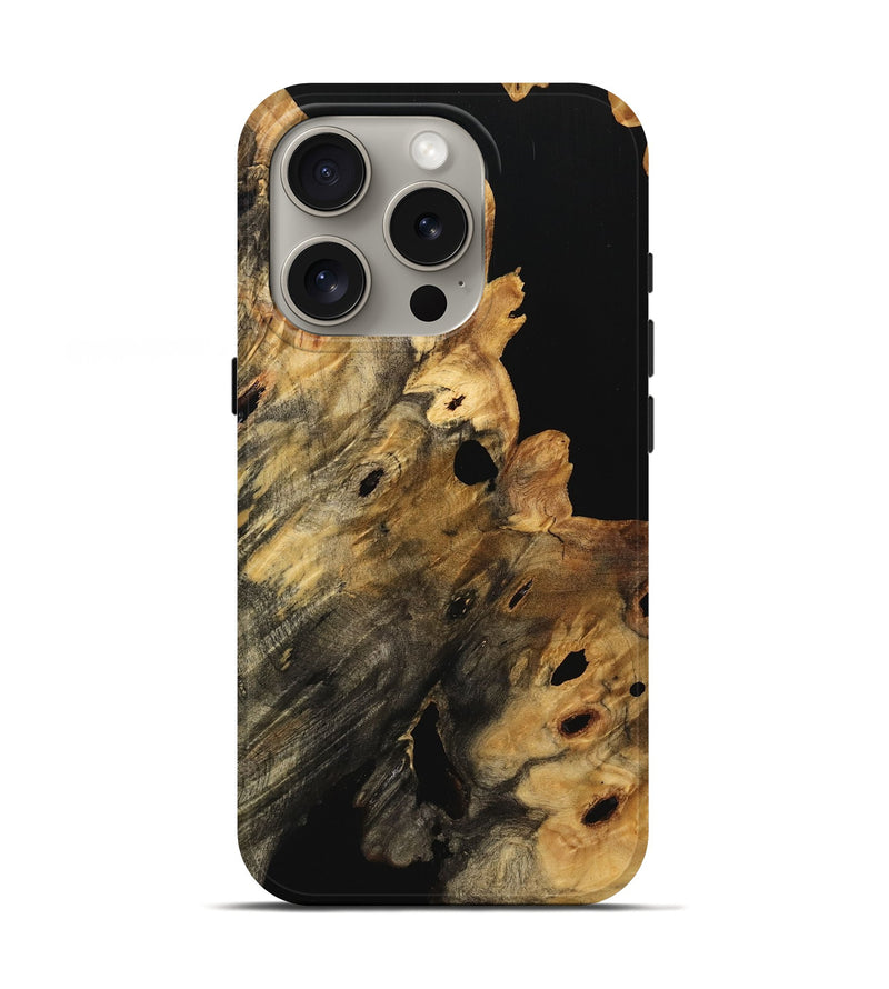 iPhone 16 Pro Wood Live Edge Phone Case - Brycen (Wood Burl, 736340)