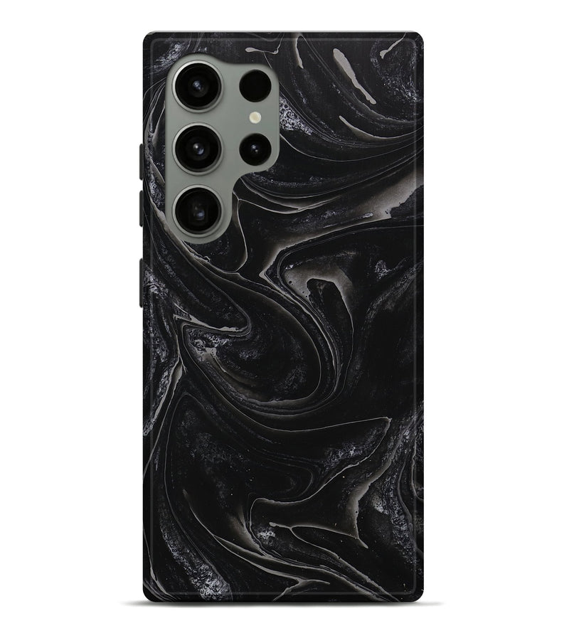 Galaxy S24 Ultra ResinArt Live Edge Phone Case - Leilah (Black & White, 736347)