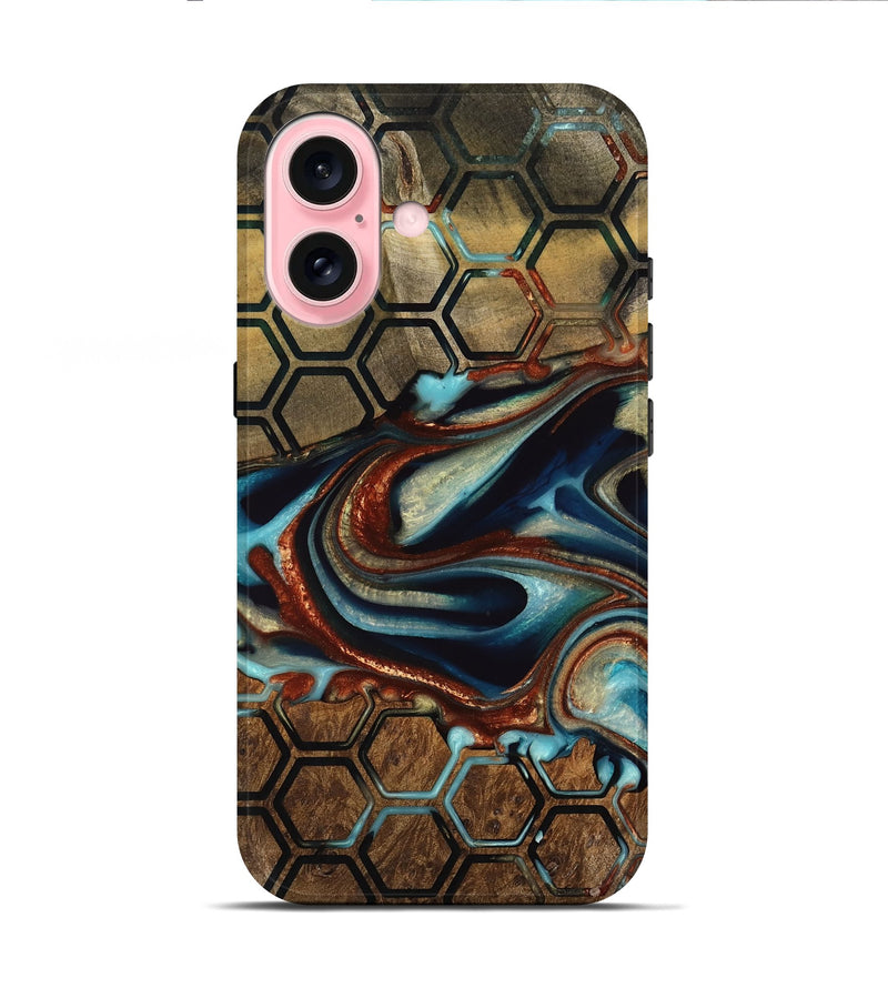 iPhone 16 Wood Live Edge Phone Case - Maxy (Pattern, 736390)