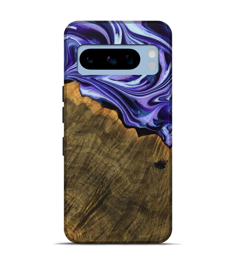 Pixel 8 Pro Wood Live Edge Phone Case - Eino (Purple, 736513)