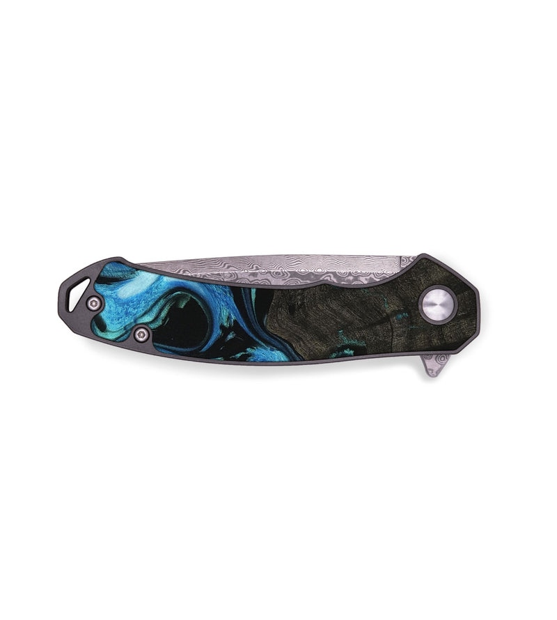 EDC Wood Pocket Knife - Mykel (Blue, 736537)