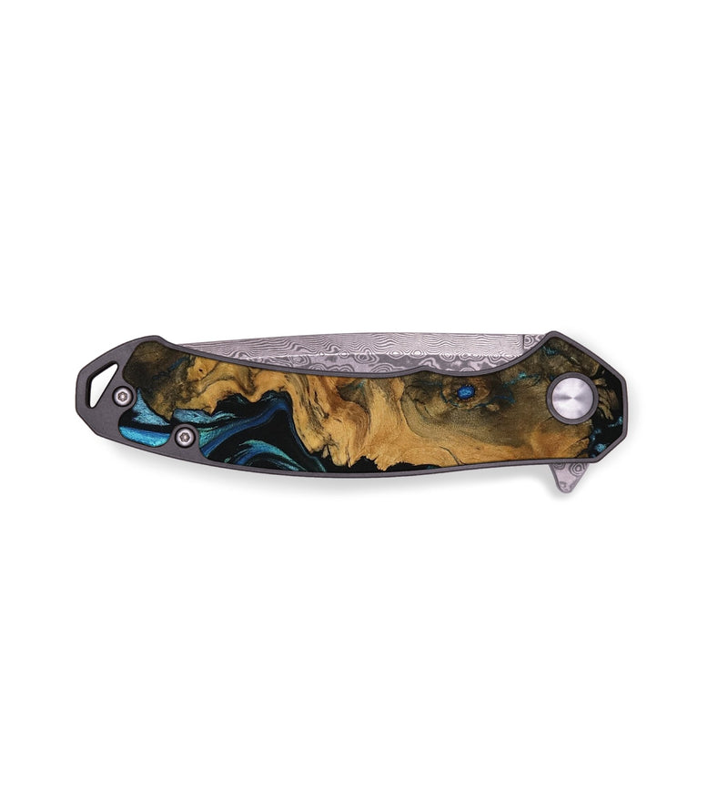 EDC Wood Pocket Knife - Felisha (Blue, 736549)