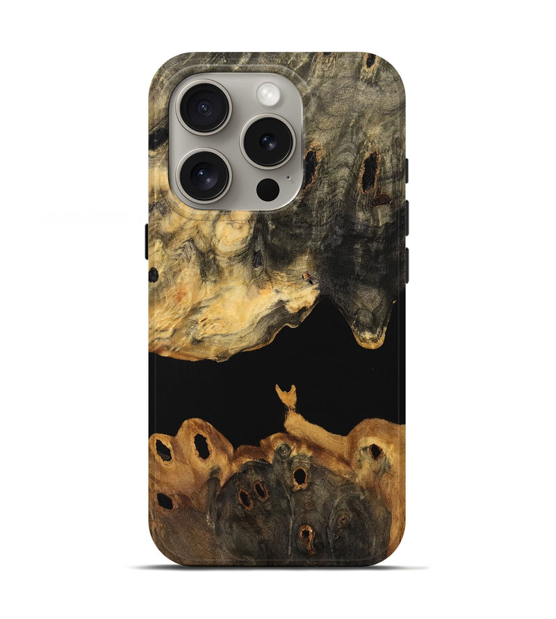 iPhone 16 Pro Wood Live Edge Phone Case - Halli (Wood Burl, 736568)
