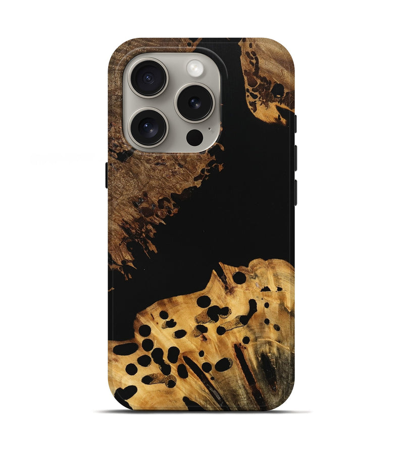 iPhone 16 Pro Wood Live Edge Phone Case - Riley (Wood Burl, 736576)