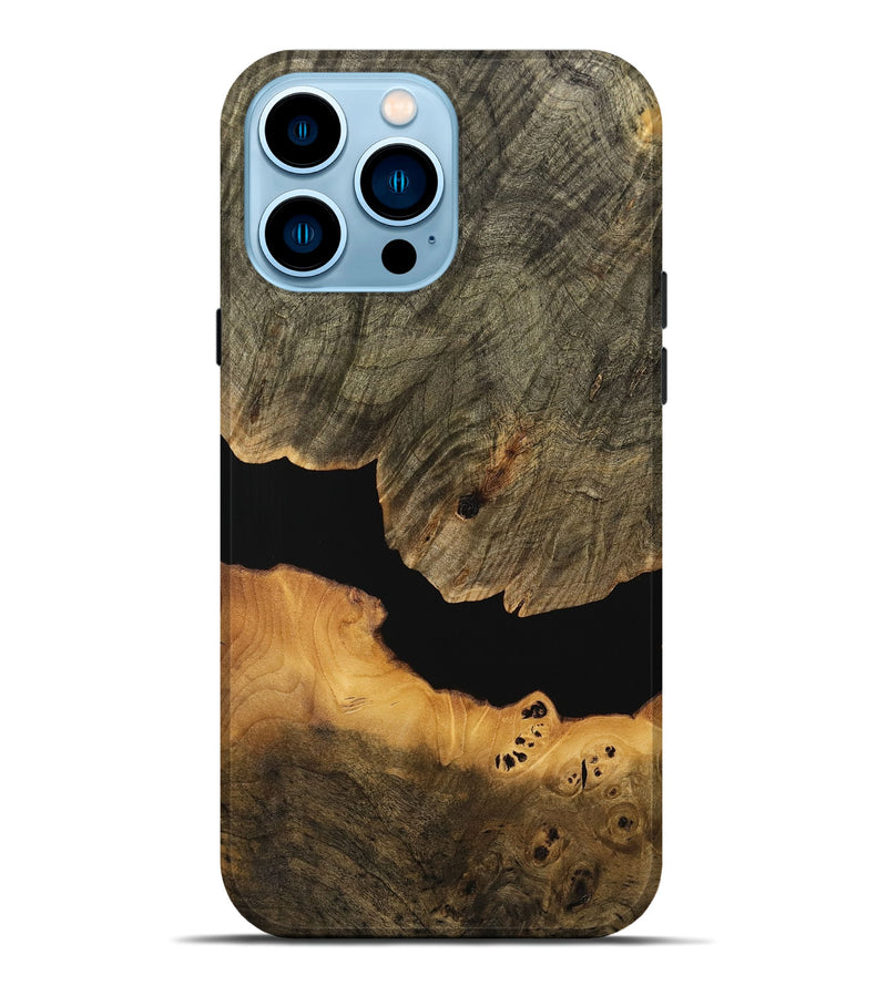 iPhone 14 Pro Max Wood Live Edge Phone Case - Aaliyah (Wood Burl, 736581)