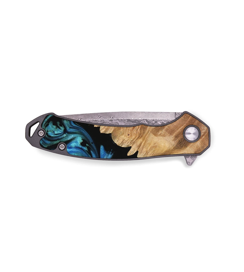 EDC Wood Pocket Knife - Delmer (Blue, 736600)
