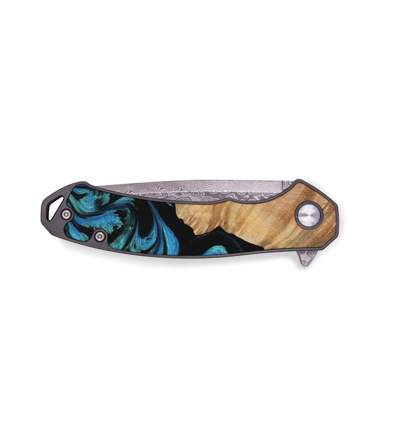 EDC Wood Pocket Knife - Ezella (Blue, 736677)