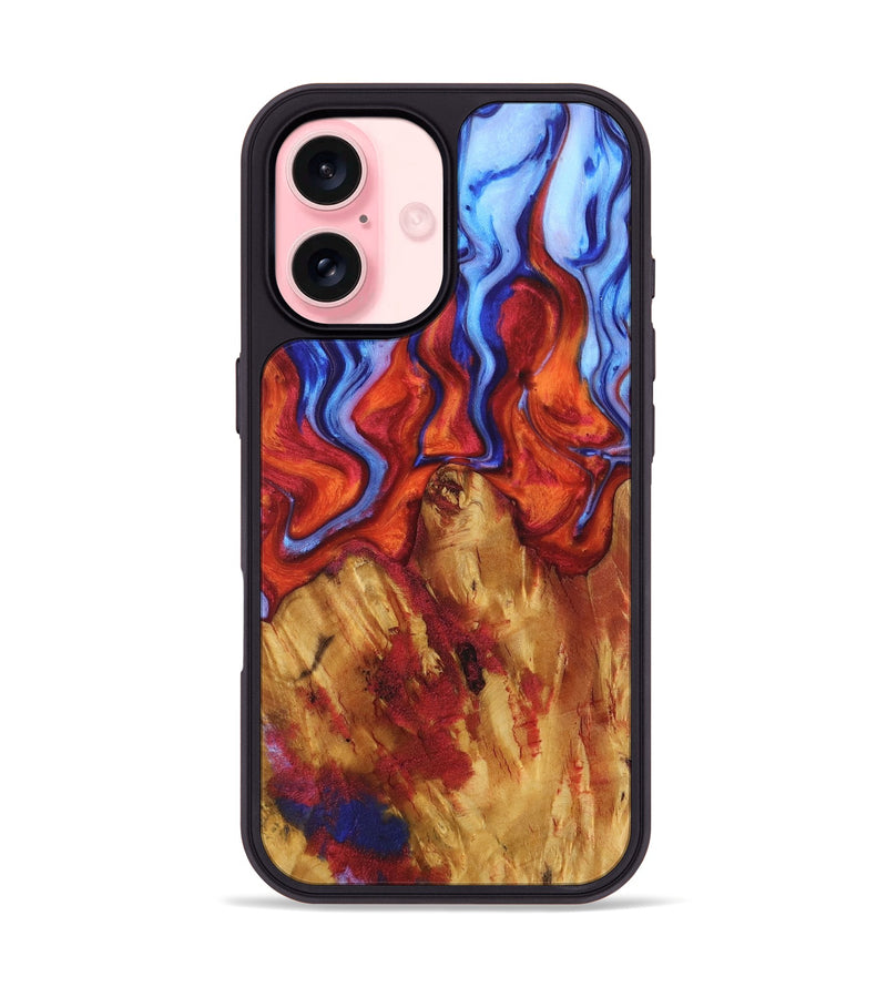iPhone 16 Wood Phone Case - Veen (Fire & Ice, 736832)