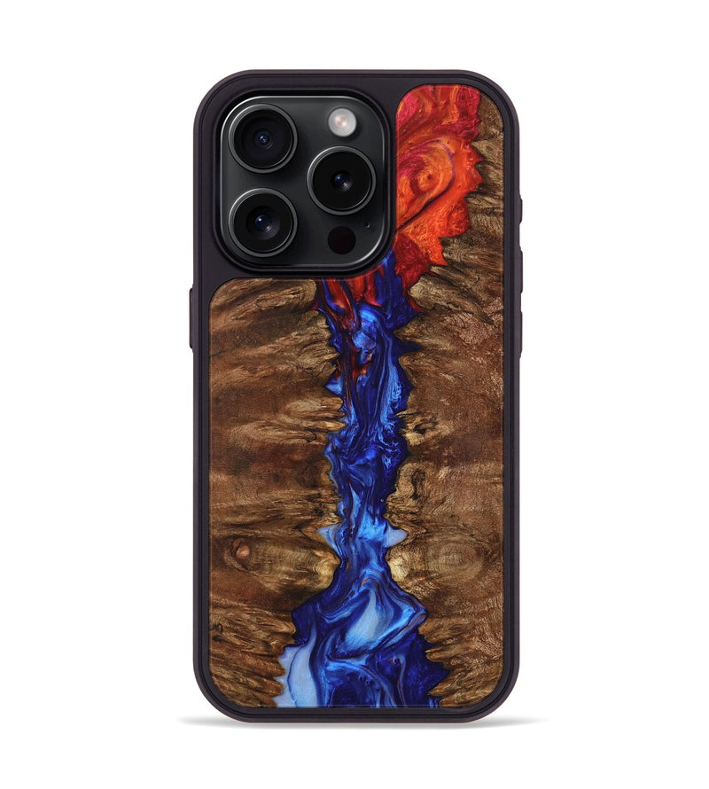 iPhone 15 Pro Wood Phone Case - Janeta (Fire & Ice, 736934)
