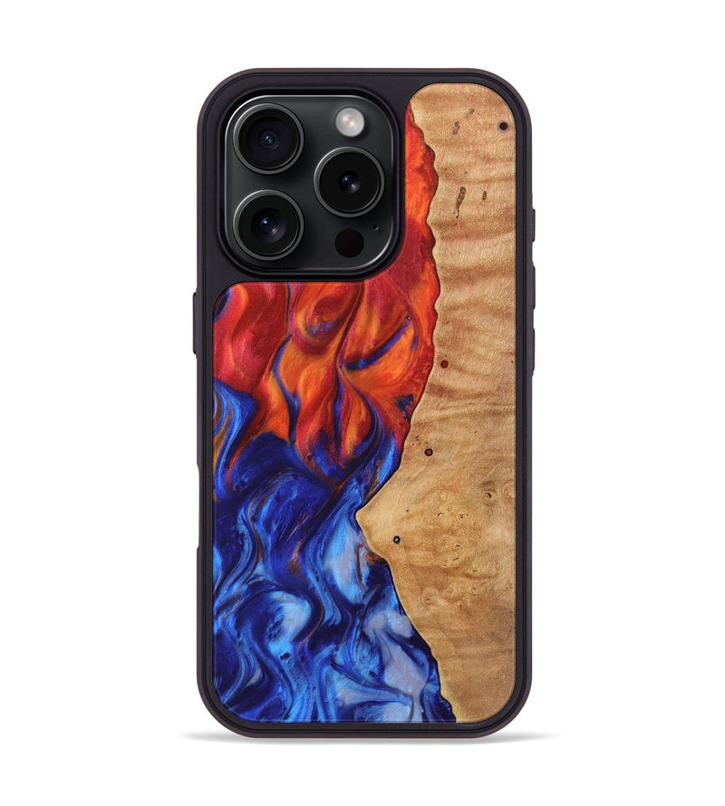 iPhone 16 Pro Wood Phone Case - Catlee (Fire & Ice, 737045)