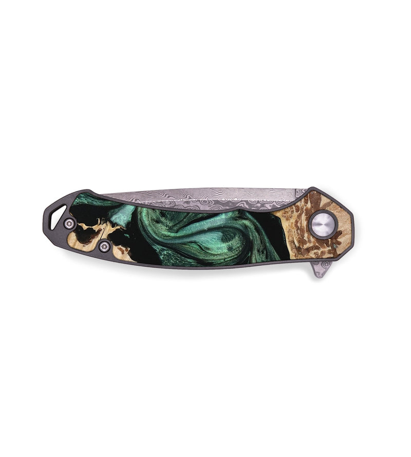 EDC Wood Pocket Knife - Cherry (Green, 737100)