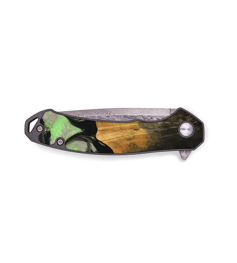 EDC Wood Pocket Knife - Rebeka (Green, 737152)
