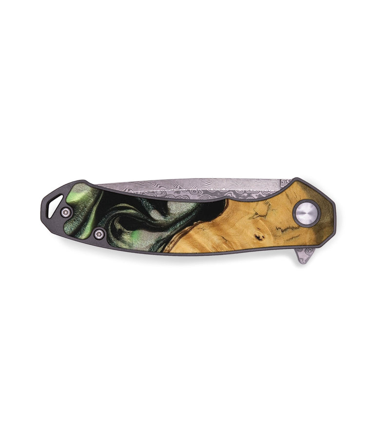 EDC Wood Pocket Knife - Gordy (Green, 737249)