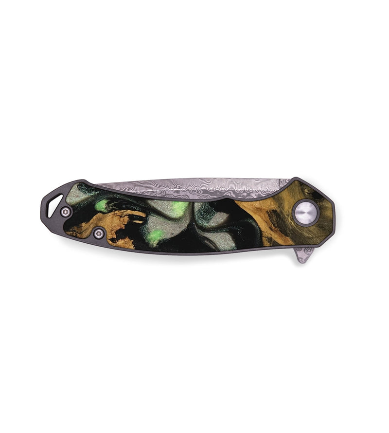EDC Wood Pocket Knife - Ikram (Green, 737251)