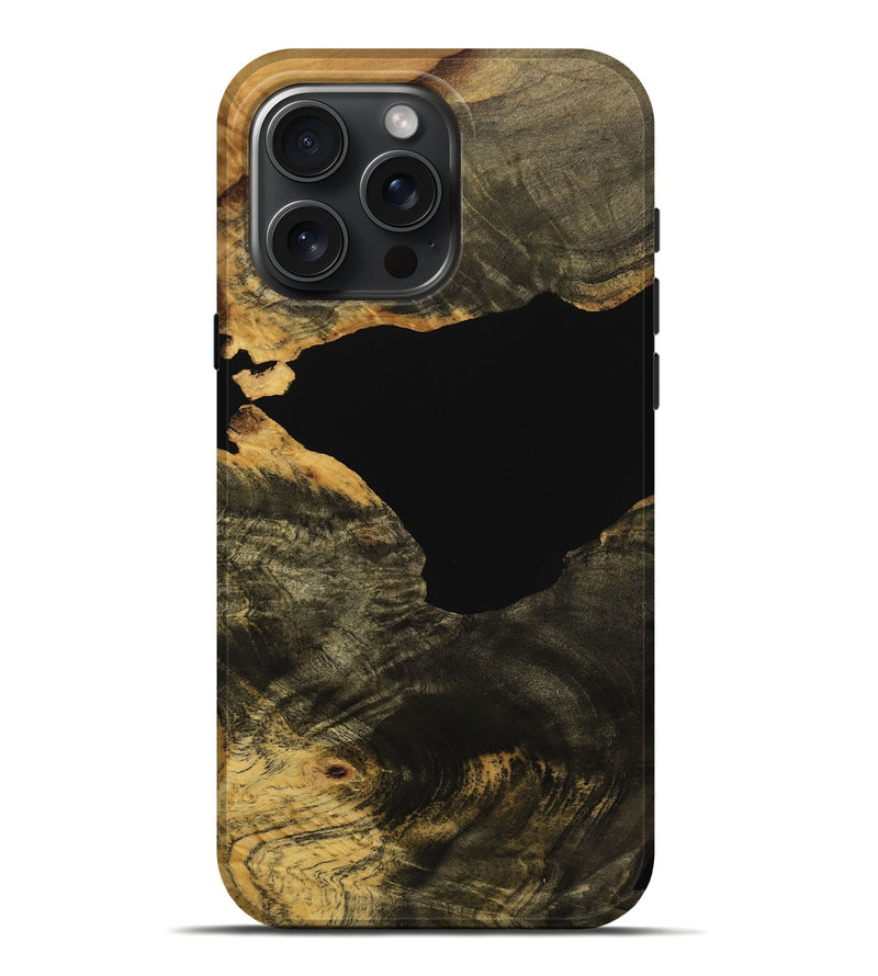 iPhone 16 Pro Max Wood Live Edge Phone Case - Drusy (Wood Burl, 737329)