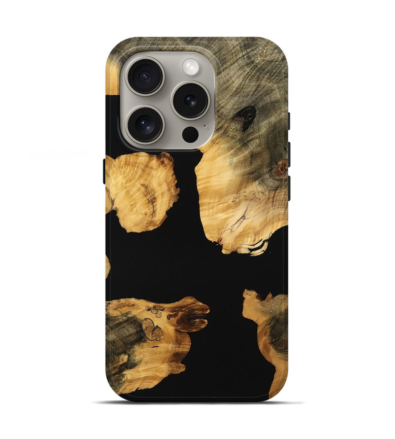 iPhone 16 Pro Wood Live Edge Phone Case - Katrine (Wood Burl, 737343)