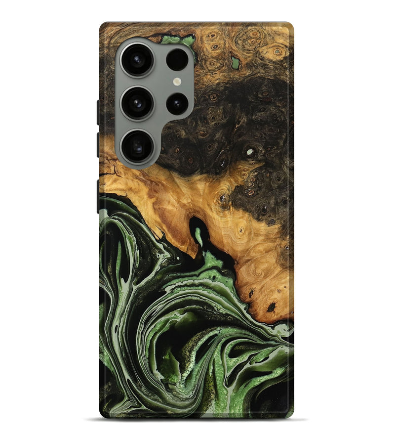 Galaxy S24 Ultra Wood Live Edge Phone Case - Simhan (Green, 737344)