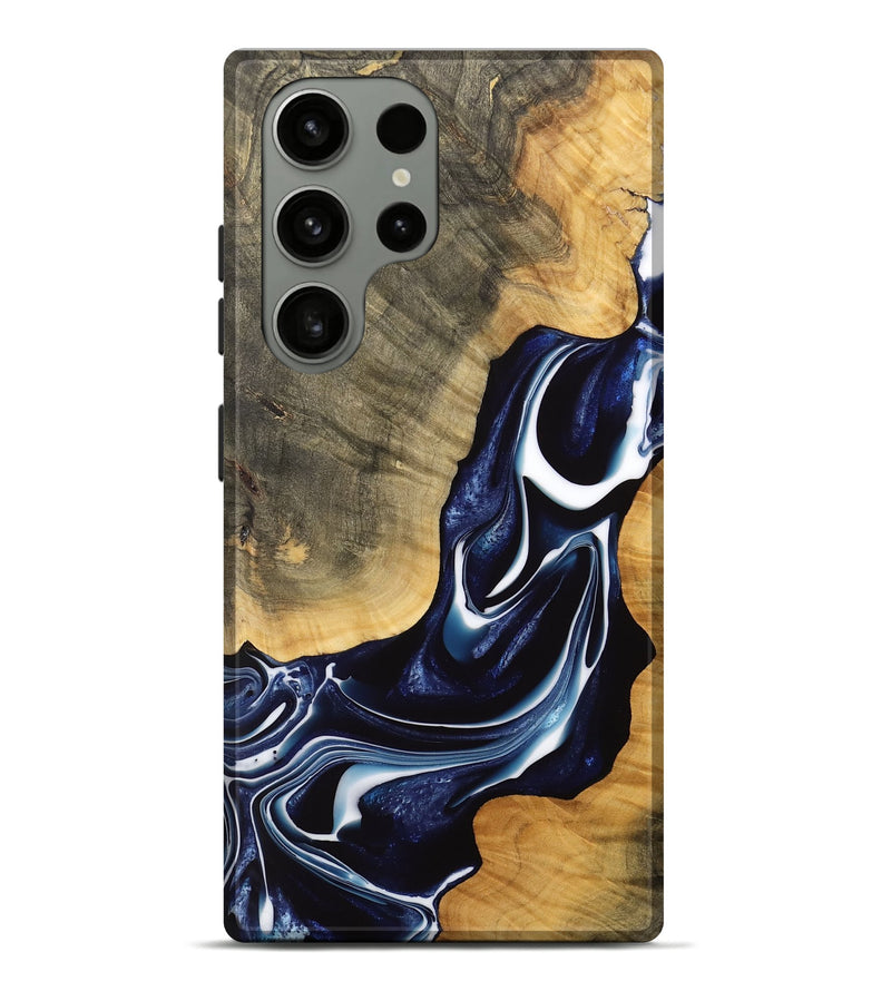 Galaxy S23 Ultra Wood Live Edge Phone Case - Avie (Blue, 737345)
