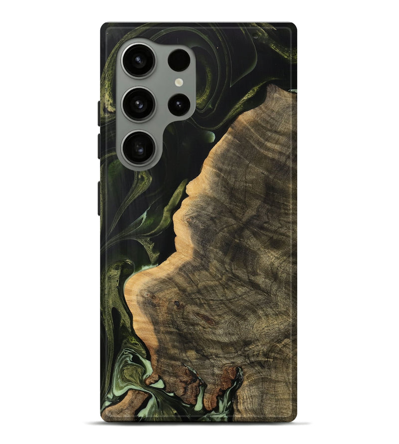 Galaxy S24 Ultra Wood Live Edge Phone Case - Tarus (Green, 737350)