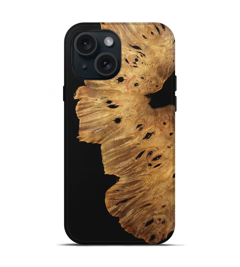 iPhone 15 Wood Live Edge Phone Case - Minni (Wood Burl, 737356)