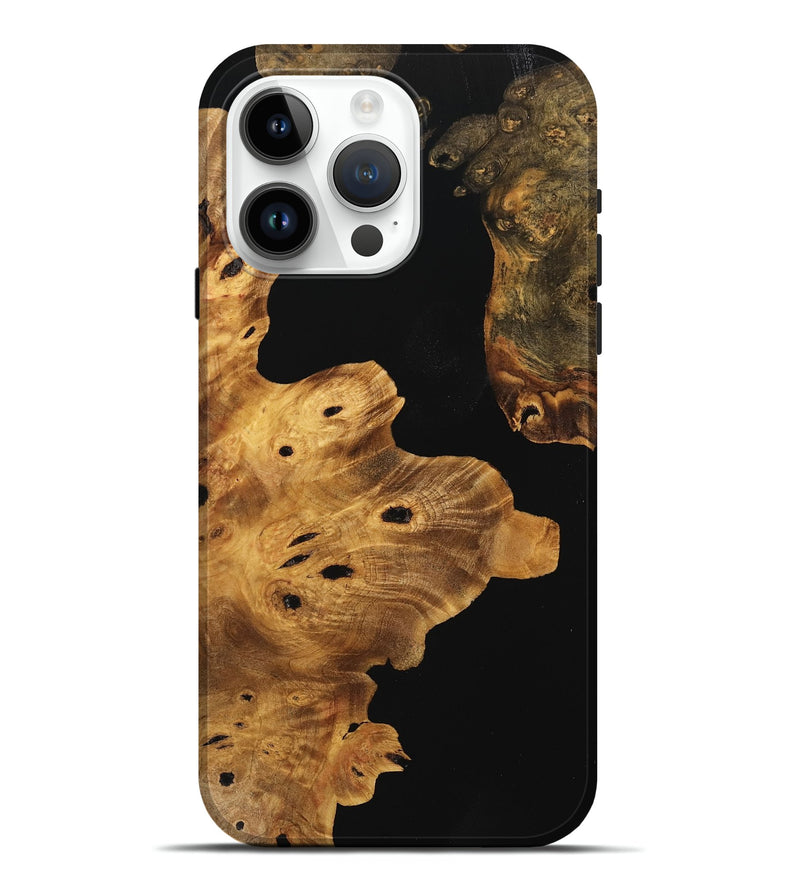iPhone 15 Pro Max Wood Live Edge Phone Case - Ashia (Wood Burl, 737363)