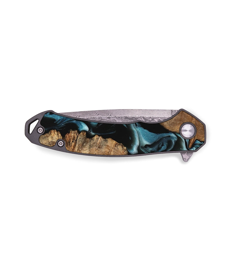 EDC Wood Pocket Knife - Amare (Blue, 737368)