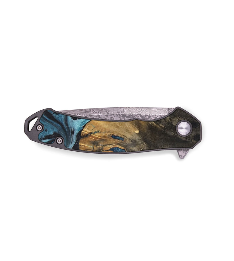 EDC Wood Pocket Knife - Kelli (Blue, 737393)
