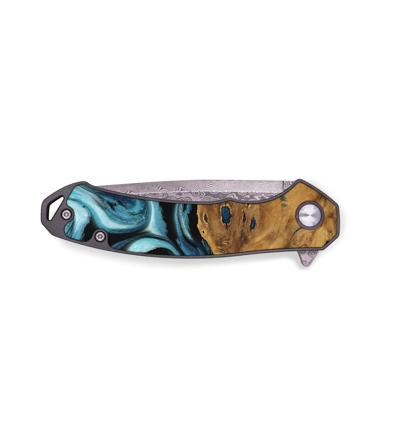 EDC Wood Pocket Knife - Maroun (Blue, 737422)