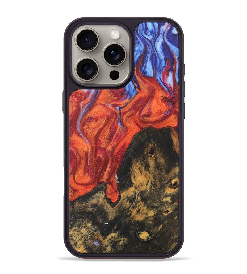 iPhone 16 Pro Max Wood Phone Case - Isidro (Fire & Ice, 737544)