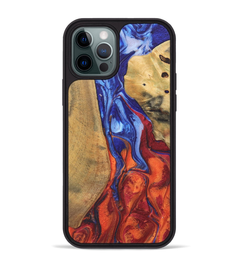 iPhone 12 Pro Max Wood Phone Case - Leoma (Fire & Ice, 737546)