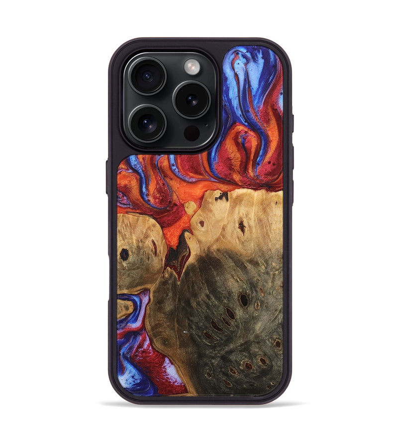 iPhone 16 Pro Wood Phone Case - Tabby (Fire & Ice, 737569)